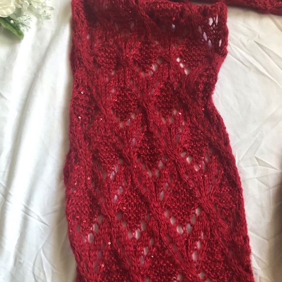 Red Infinity Scarf - Picture 3 of 5